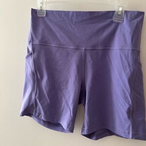 Lululemon Athletica High Waist Purple Shorts